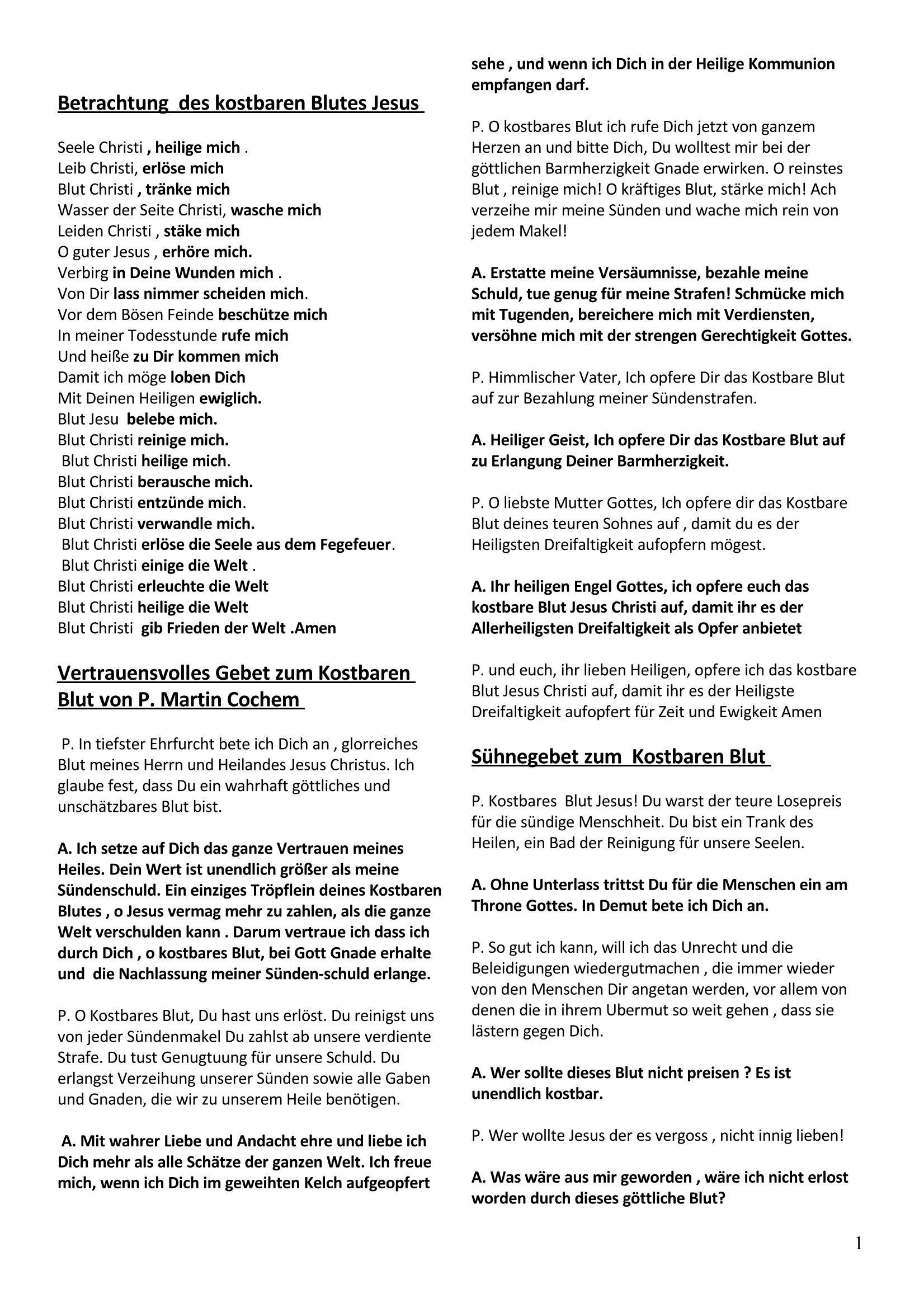 BetrachtungkostbarenBlutes Page 1